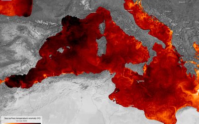 Mediterranean Sea is extremely warm