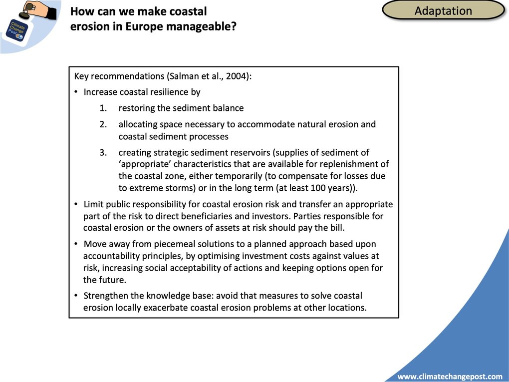 Coastal erosion