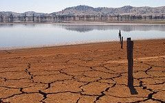 Human and climate impacts on the 21st century hydrological drought