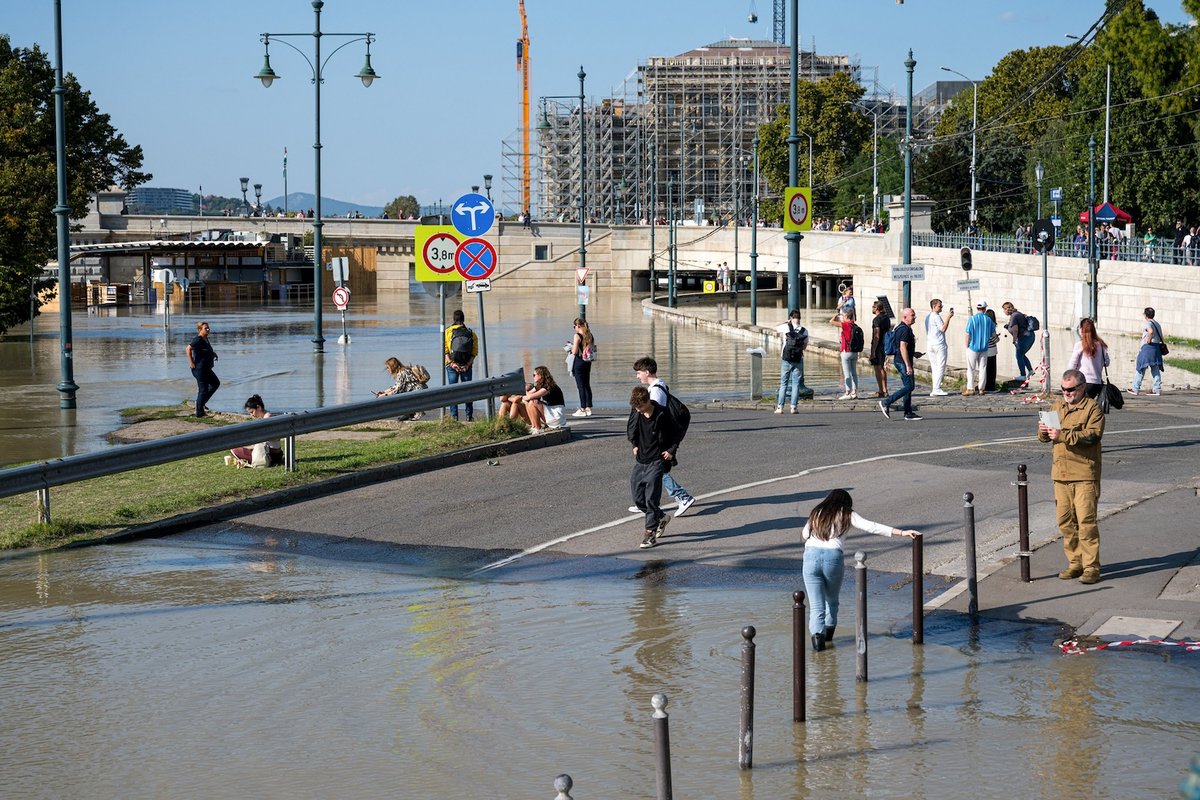 Peak discharge Danube September 2024