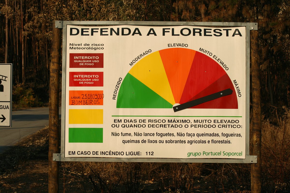 Wildfire risk Portugal